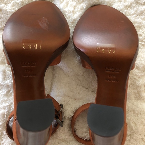 Prada Platform Sandals. Size 35.5 But Fits 6. NIB! - Picture 5 of 6